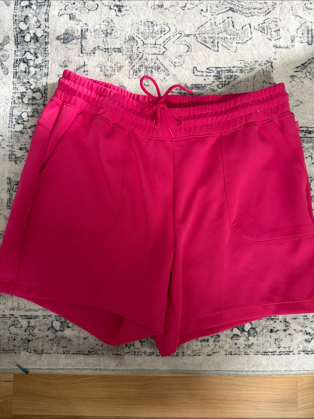 Mondetta Hot Pink Athletic Drawstring Shorts
